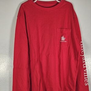 Vineyard Vines Red Long Sleeve Shirt